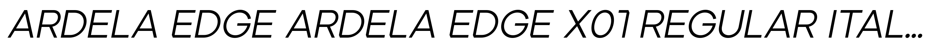 Ardela Edge ARDELA EDGE X01 Regular Italic